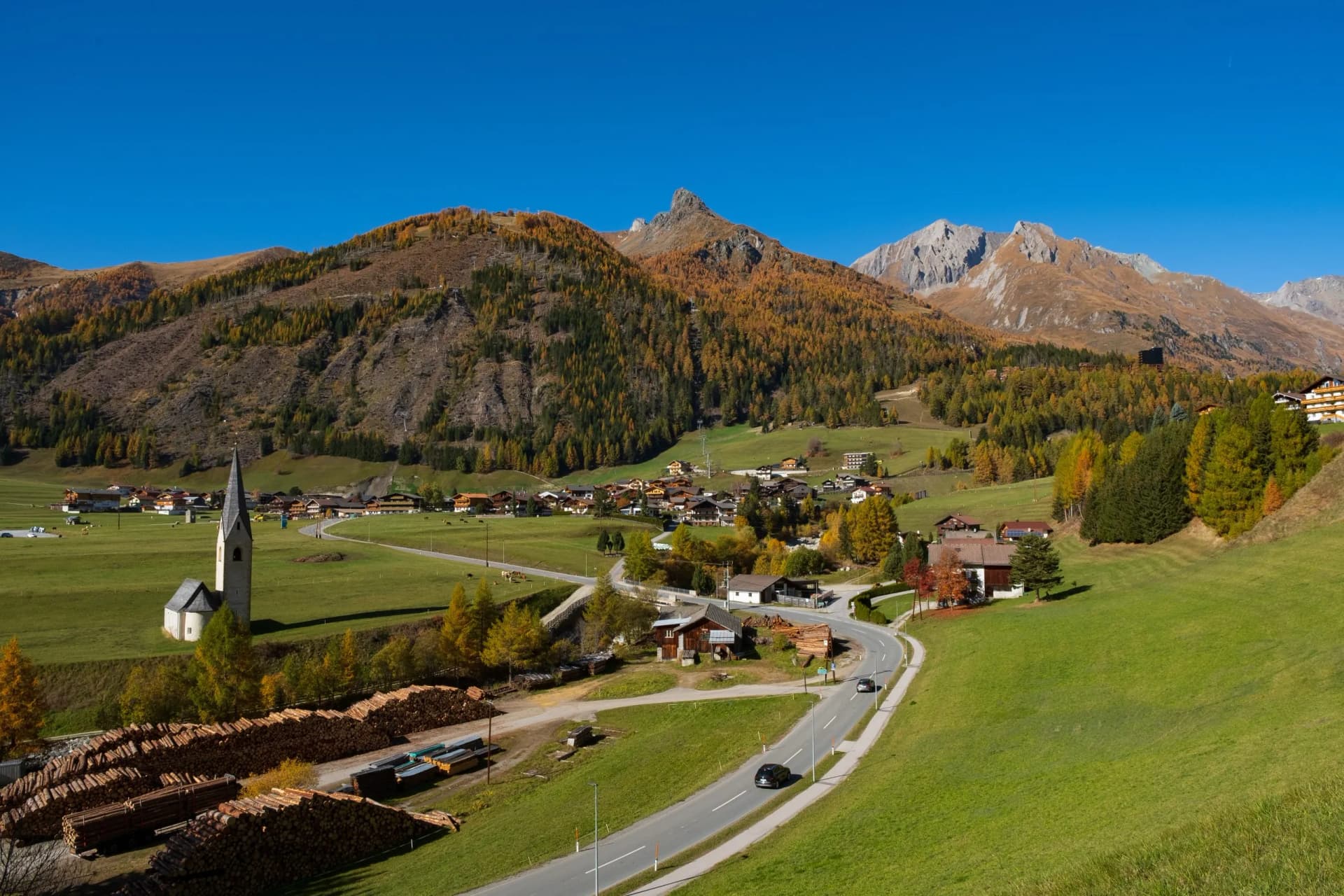 Das österreichische Städtchen Kals am Großglockner
